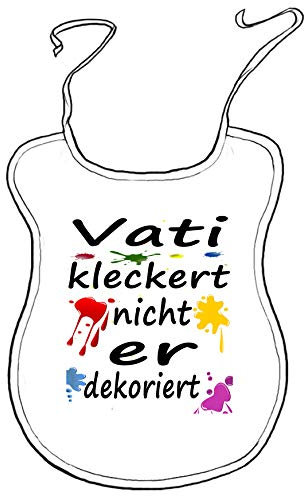 Scherz-Latz für Erwachsene Vati kleckert nicht, er dekoriert 