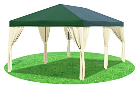Stabilezelte Pavillon 3x6 Meter Sahara 400g/m² Premium PVC GRÜN