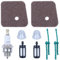 ADEFOL Kit Filtro Aria e Carburante per STIHL FS38 FS45 FS55 FS45C FS55R HS45 Ecc, Filtri Aria + Filtri Carburante + Linea del Carburante + Lampadine di Primer + Candela 9 in 1 Parti