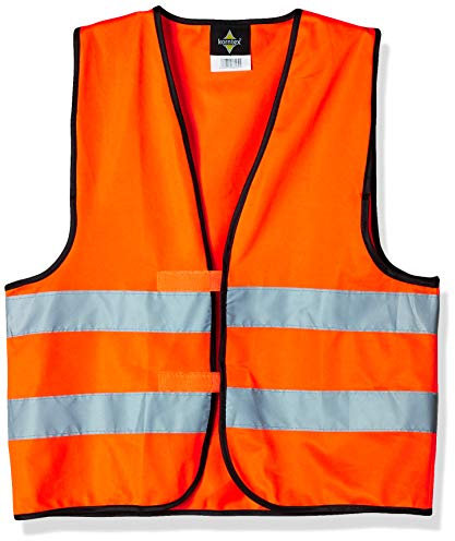 korntex Warnweste Standard - schwarzer Saum orange 7XL