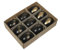 18 STK Ostereier o392 schwarz 4x6cm Hühnereier Hänger Eier Ostern Dekoeier Osterdeko Anhänger Ei Frühlingsdeko