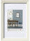 walther design Bilderrahmen weiss 30 x 45 cm mit Passepartout, Fiorito Holzrahmen EF045W