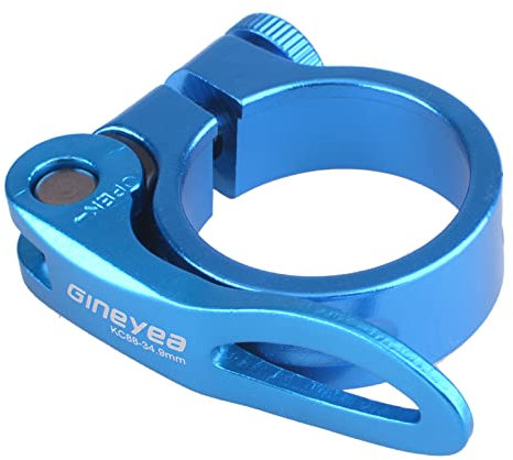 TRIWONDER Fahrrad Sattelkloben 28,6 mm 31,8 mm 34,9 mm, Sattelklemme Schnellspanner Sattelstütze Sattelstützenklemme für MTB und Rennrad (Blau, 28.6mm)