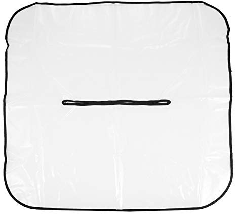 Lurrose 1 x PVC-Regenschutz für die Handtasche im Freien (Transparent, Grifföffnung 32 cm)