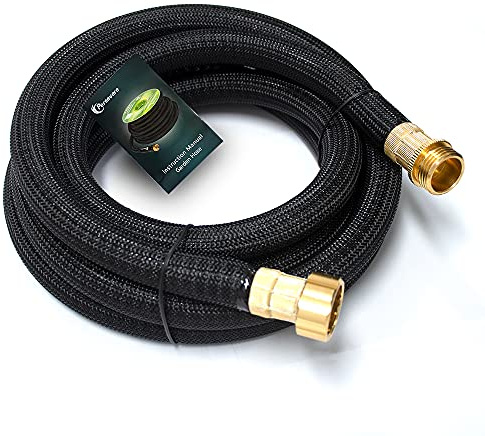 perservere Upgraded Water Hose Extension Adapter, Garden Hose Connector, 3 ft Lead-in Hose, Anti-Kink Design with Integrated Spiral Tube,for Hose Reel/RV/Dehumidifier, Durable/Drinking Water Safe