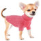 Hundepullover Weste Haustier Weich Stricken Wolle Pullover Gestrickt Häkeln Winter Warme Mantel Kleidung für Kleine Mittlere Hunde Pink XL
