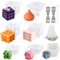 Trhillsbrad 7 Stück Kerzenformen Zum Gießen,Kerzen Selber Machen Set 3D DIY Kerzenform Silikon Bubble Kerzen Kit Kerzen Formen silikon als Heimdekorationen mit, Scented Candle, DIY Duftkerze, Seife