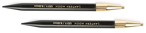 Lantern Moon Interchangeable Needle Tips, Brass Wood, Black, 13cm 10mm