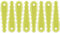 Chuancheng 8 Pcs Serrated Blades Replacement for Ryobi AC052N1FB Auto Feed String Trimmers Plastic Grass Cutter Garden Parts