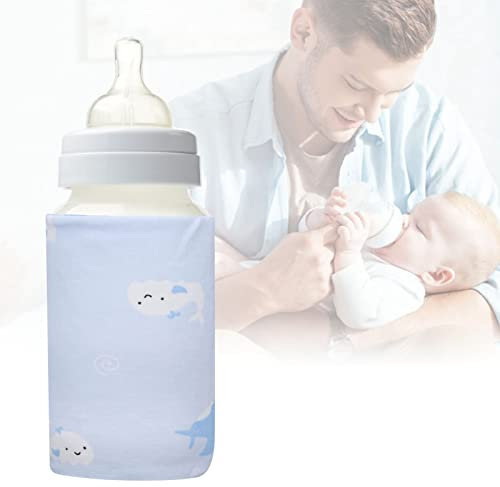 USB Baby Bottle Warmer Bag Portable Milk Heating Insulation Bag for Travel Suitable for 5V 2A Power Banks Laptops Adapters Small Compact Design Stable Base for Outdoor Use