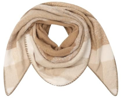 FASHION YOU WANT XXL Schal flauschig schal-tuch damen dicker dreieckstuch groß Wolle UNI Farben kuschelig (ALbeige)