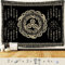 F-FUN SOUL Nordic Vikings Wandteppich, 203.2x152.4 cm, weicher Flanell, Wikinger-Triskele-Knoten, keltische Rune, skandinavisch, ästhetisch, Mythologie, Wohnzimmer, Dekor GTZYFS1819