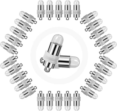 Yizhet 30 Stück Mini LED Miniatur Laterne Batteriebetrieben für Papierlaterne (Rosa)