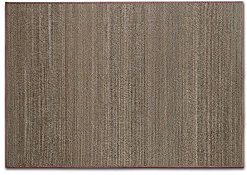 FLODI. Bamboo Floor Mat, Panda (Brown, 150 x 200 cm) Non-Slip Natural Wooden Bamboo Mat Rug for Bathroom, Kitchen and Hallway, Easy Clean With Cotton Border