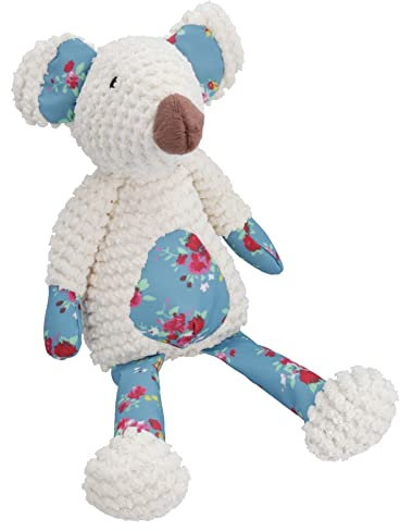 AB Tools Medium Maisie Mouse Dog Puppy Toy Comfort Squeaky Plush Beige Soft Play Gift