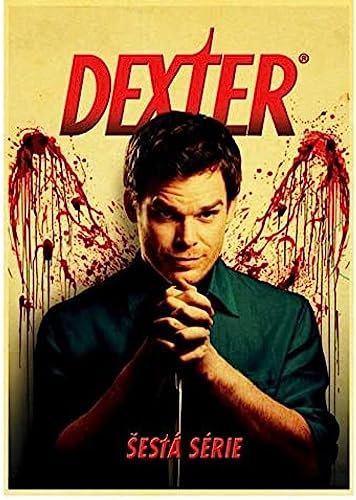 Poster Dexter Poster, Vintage-Tv-Serie, Filmposter, Wandkunst, Bilder, Leinwand, Malerei, Poster Und Drucke, Heimdekoration 50X70Cm Kein Rahmen