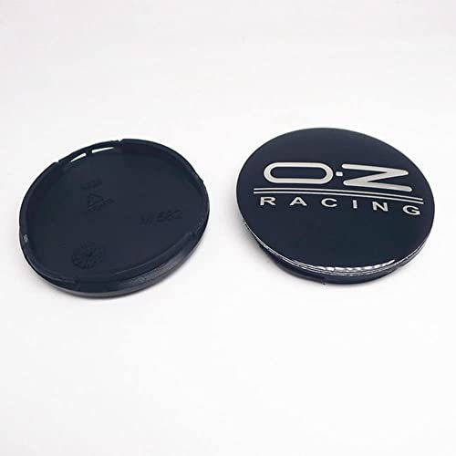 BAGLEV 4 piècesCentre Roue de Voiture étanche et Antirouille Bouchon Jante,pour OZ Racing New M582 52mm 55mm Moyeu Capuchon De Centre De Roue Voiture Extérieurs Accessoires,55mm-E