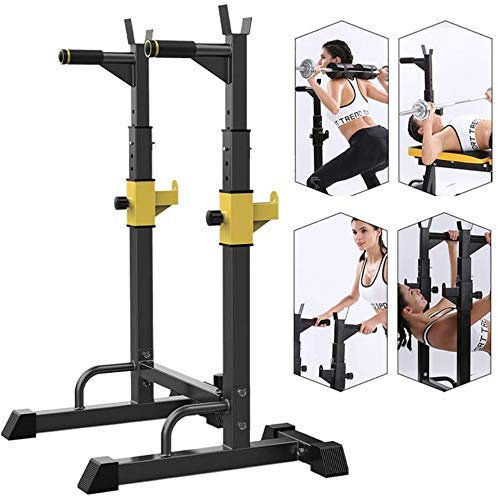 Verstellbarer, robuster Squat-Rack-Ständer, Power-Hantelbank-Unterstützung, Langhantelfreie Pressbank, Stand-Power-Hantelbank-Squat-Ständer-Rack