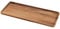 ZEONHEI 1 plateau décoratif rectangulaire en bois d'acacia - Plateau de service rectangulaire en bois - Plateau en bois - Plateau décoratif allongé - Petit plateau décoratif pour servir, restaurant,