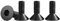 Drenky Senkkopf Schrauben 25 Stück M6 X 12mm Edelstahl V2A VA A2 Senkkopfschrauben mit Innensechskant DIN 7991 / ISO 10642 Gewindeschrauben Rostfrei Schwarz Screws Metrisches Regelgewinde