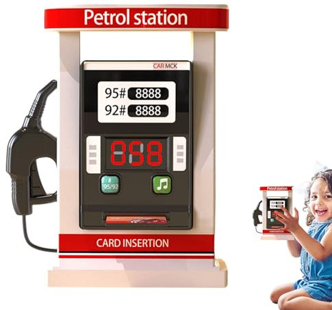 Uozonit Jouet de Pompe à pour, Jouets de Station-Service pour | Jouet de Simulation de Station-Service avec Sons | Jouet cognitif Parent-Enfant simulant Une Station-Service d', Jouet