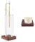 Luckwaii Porte-Encens en Bois à l'envers avec Verre Amovible Bouteille Porte D'encens Bâton avec Récupérateur Cendres Accessoire Room Décor Support Encens pour Yoga Méditation