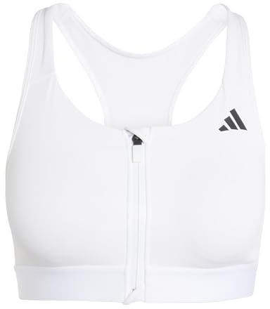 Adidas Damen Powerreact Training Medium Support Zip Bra L E-G