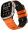 Suphart Correas Compatible con Correa Apple Watch 49mm 45mm 44mm 42mm, Correa Deportiva de Silicona Suave Diseñado para Apple Watch Ultra 2 Ultra SE Series 9 8 7 6 5 4 3 2 1, Naranja Medianoche
