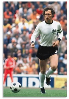 XINTOUYAN Franz Beckenbauer Fußballspieler-Poster (4) Bilddruck, Wandkunst, Poster, Gemälde, Leinwand, Poster, Kunstwerke, Raumästhetik, 30 x 45 cm