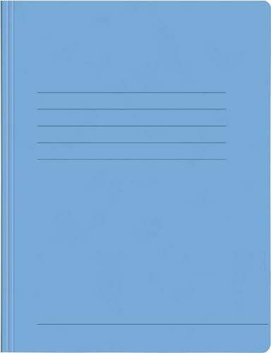 Papiertiger Schnellhefter aus Karton/Pappe für Schule und Büro (Pressspankarton, hellblau, 14er Pack)