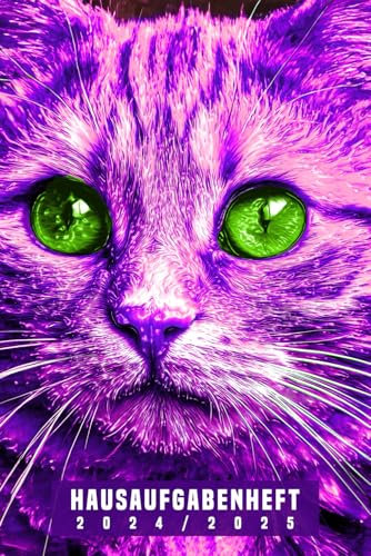 Hausaufgabenheft 2024/2025: KATZE | Schülerkalender für grundschule und gymnasium, Schulplaner für Schüler, Mädchen, Jungen und Teenager, schülerplaner DIN A5, Wochenplaner mit datum