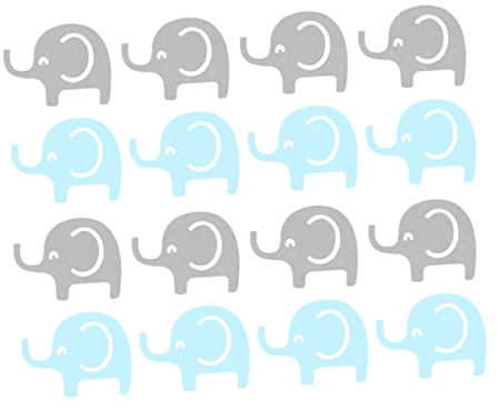 COLLBATH 2packung Tischkonfetti Elefant in Blau Und Papier Konfetti Für Shower Kindergeburtstag Und Themenparty Pro Packung Tiermotive Zur Feiergestaltung