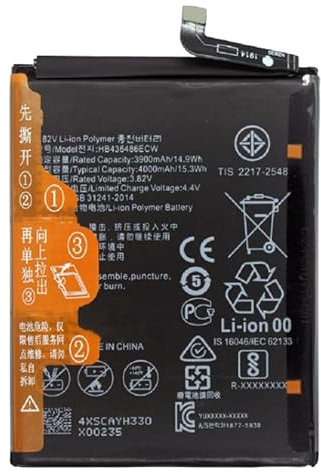 Bateria Compatible Huawei P20 Pro/Honor 20 Pro/View 20 / 9X / 9X Pro/Mate 10/10 Pro / 20 / P Smart Z etc⋆ HB436486ECW