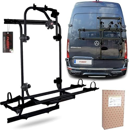 PORTABICI POSTERIORE PER VAN E CAMPER PER Crafter Sprinter Bici Ok MTB Van -2 Biciclette (6201837VWNERO)