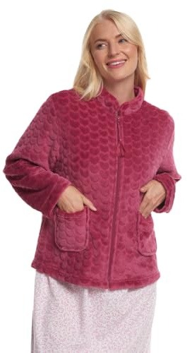 Suzy & Me Piumino da donna con cerniera in rilievo a forma di cuore, Lampone, 20-22