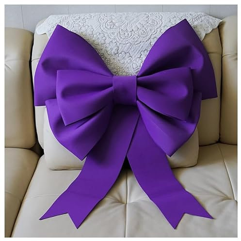 GreatRise Fiocco gigante di Natale, fiocco decorativo, fiocco, da appendere, per albero di Natale, camino, casa, porta di casa, matrimonio, festa, viola, 30 cm