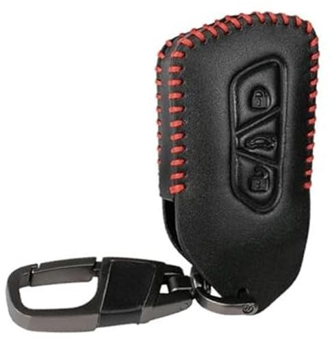 MUEOSI Porte-clés de Voiture à 3 Boutons, for VW, Skoda, Octavia, Seat, Leon Ateca, Golf, 8, Golf, R Mk8 GTI GTD, Porte-clés Automatique Coque de clé de Voiture