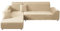 ShowyLive Sofa Überzug Ecksofa L Form Couch Überzug 2er Set Elastische Stretch mit 2 Stück Kissenbezug, Sofaüberwürfe Universal-Couchbezug 2 Sitzer+2 Sitzer, Beige