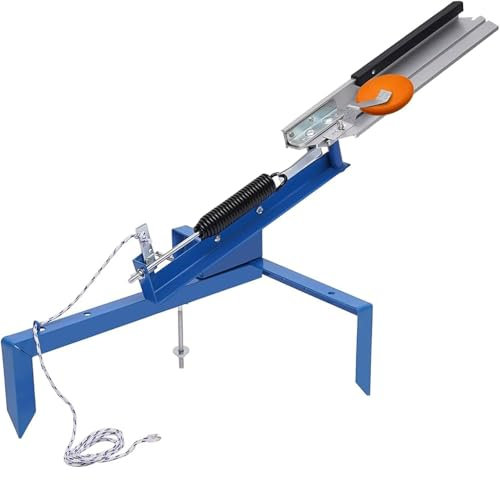 QYOEGSQ Lanzador Manual de Platos, portátil, con ángulo Ajustable de 5 a 35°, de 50 a 70 m de Distancia, for práctica de Tiro y Entrenamiento de Tiro al Blanco.