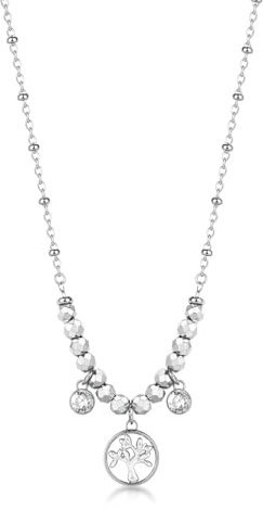 Brosway Collana Girocollo Donna In Acciaio Con Simbolo Albero Della Vita, Collana Donna Collezione Chakra - BHKN167
