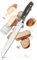 RÖSLE Brotmesser WOLFGREY 22 cm – Brotschneidemesser & Brotmesser Wellenschliff – Scharfes Sägemesser & Brotsäge Küchenmesser für Brot, Baguette & Kuchen – Pakkaholzgriff & Fingerschutz
