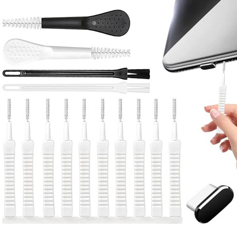 Phone Port Cleaning Tool, 15pcs Phone Speaker Cleaning Kit, Mobile Phone Non-slip Charging Port Cleaning Kit, USB Port Cleaning Brush Set For Cleaning, Travel, Home Use