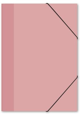 itenga Gummizugmappe mit Motiv DIN A4 - Sammelmappe Eckspanner - für Kinder Jugendliche Schüler Mädchen Jungen (pastell rosa - A4)