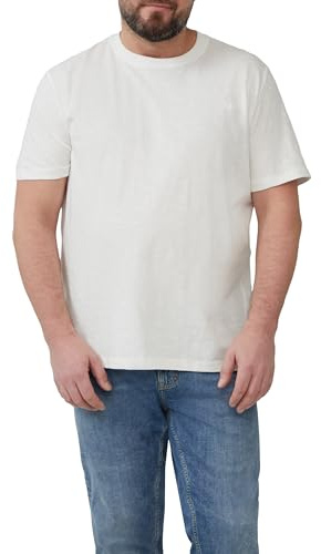 s.Oliver Herren T-Shirt Rundhals-Ausschnitt Kurzarm Große Größen (DE/NL/SE/PL, Alphanumerisch, 3XL, Regular, Regular, Weiß)