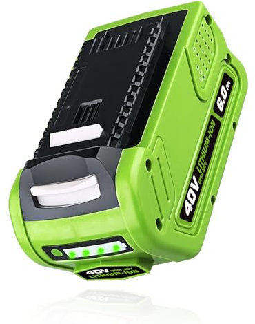 6000mAh 40V Li-Ion Battery Replacement for Greenworks 40V Battery Compatible with GreenWorks 29462 29472 29252 25312 25322 20202 20642 21242 22272 27062