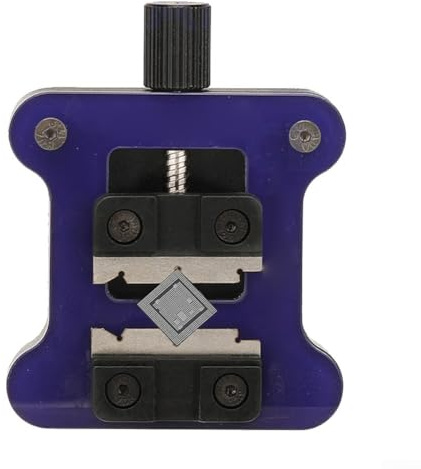 Autilyshop Pince en verre trempé pour réparation de téléphone, puce IC et carte mère avec mécanisme de serrage stable, empattement réglable, fente de retrait de colle, lumière de construction en métal