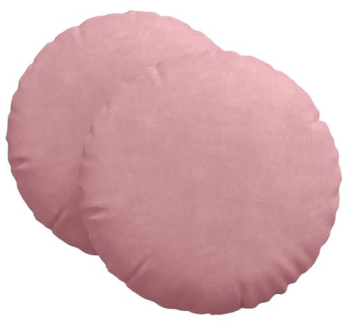 Foknhdi Lot de 2 coussins de sol en velours rose - 80 x 80 x 29 cm - Housse amovible - Pour salon, salle à manger, chambre à coucher, bureau, balcon