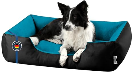 BedDog Hundebett LUPI Hundekissen Hundekorb mit Waschbarem Bezug | Hundesofa Schlafplatz und Liegeplatz für Alle Hunderassen, Formstabil Gepolstert, Sechs Größen von S bis XXXL