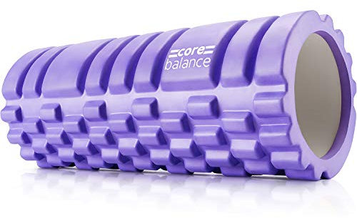 Core Balance Faszienrolle Rücken Wirbelsäule und Ganzkörper für Tiefengewebemassage - Texturierter Sport Foam Roller zur Massage von Triggerpunkten - Faszienrolle Wirbelsäule für Fitness, Gym, Physio