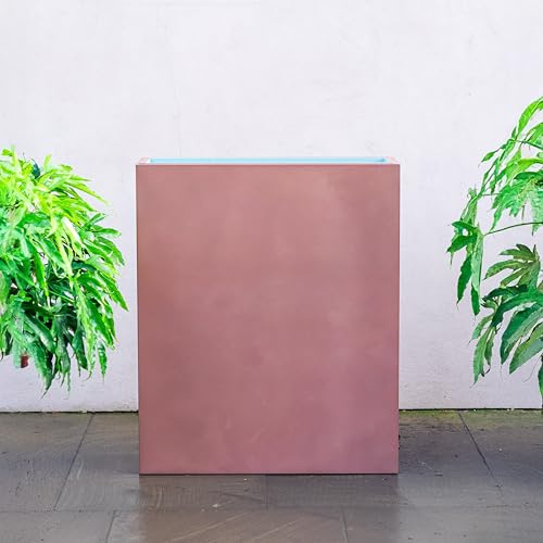 Primrose Outdoor Plant Pot Tall Copper Trough Planter with Insert 90cm (35.4in)